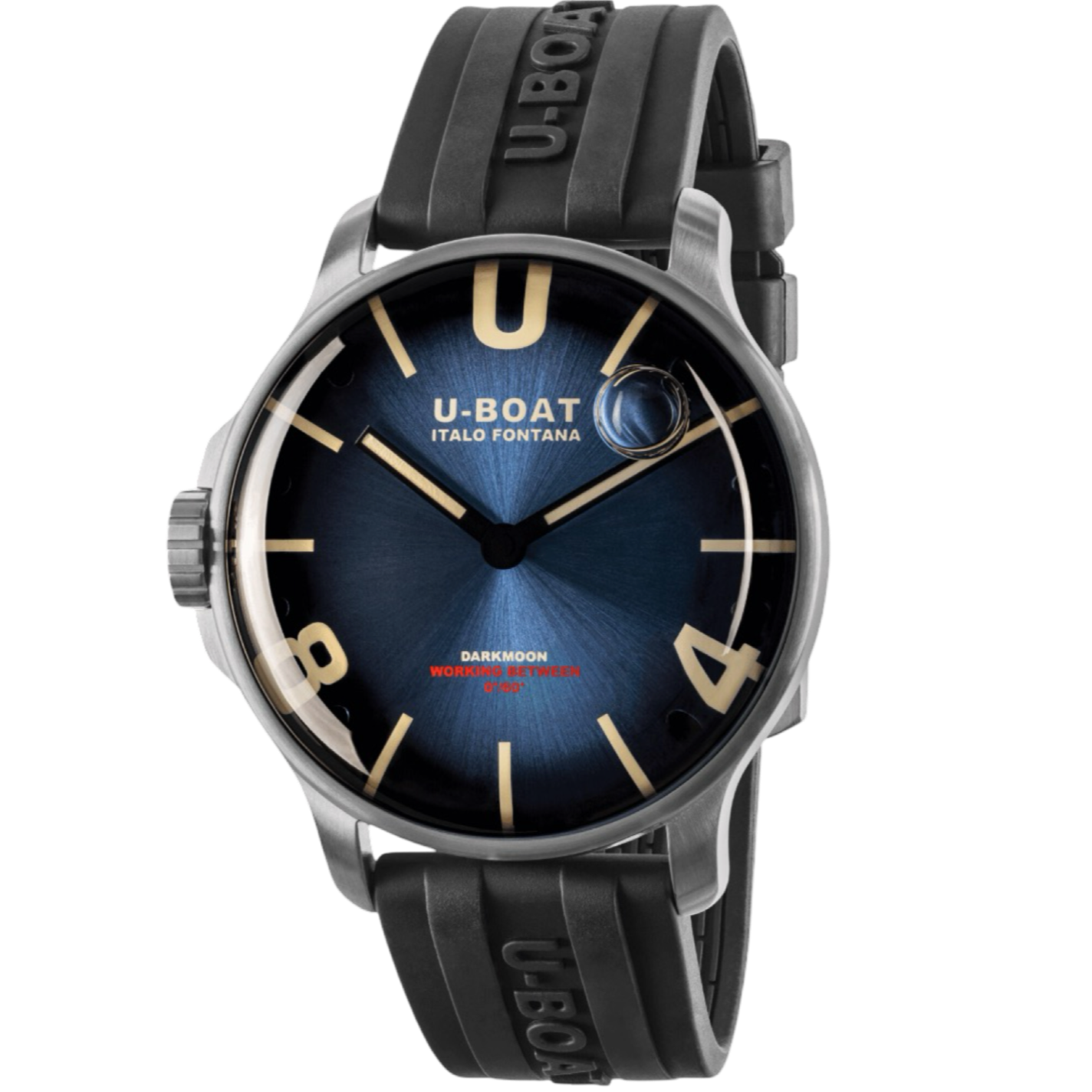 U-BOAT DARKMOON 44MM BLUE SS SOLEIL CODE 8704/D