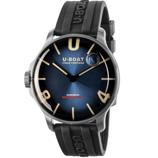 U-BOAT DARKMOON 44MM BLUE SS SOLEIL CODE 8704/D