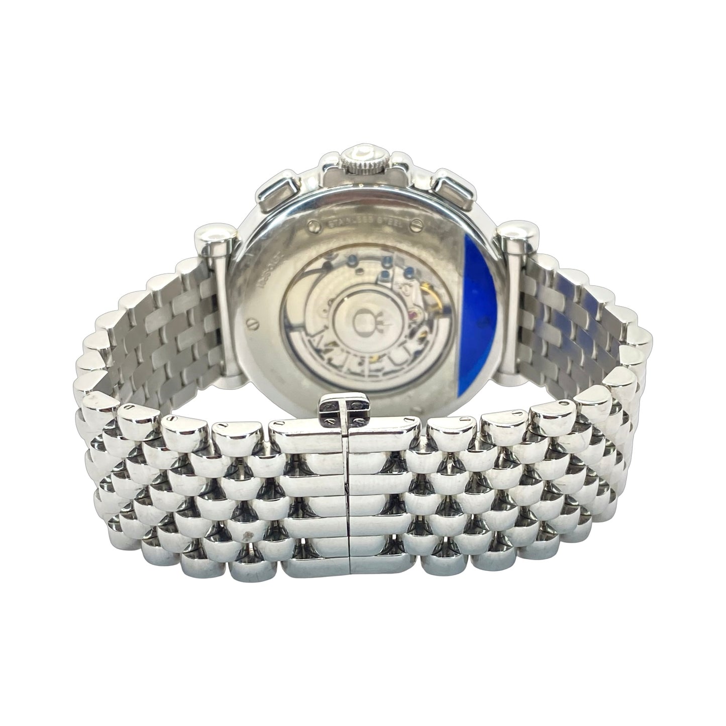 Milus Zetios Joaillerie Automatic Chronograph Date Mother-of-Pearl Dial Diamond Bezel on Steel Bracelet  ZETC023