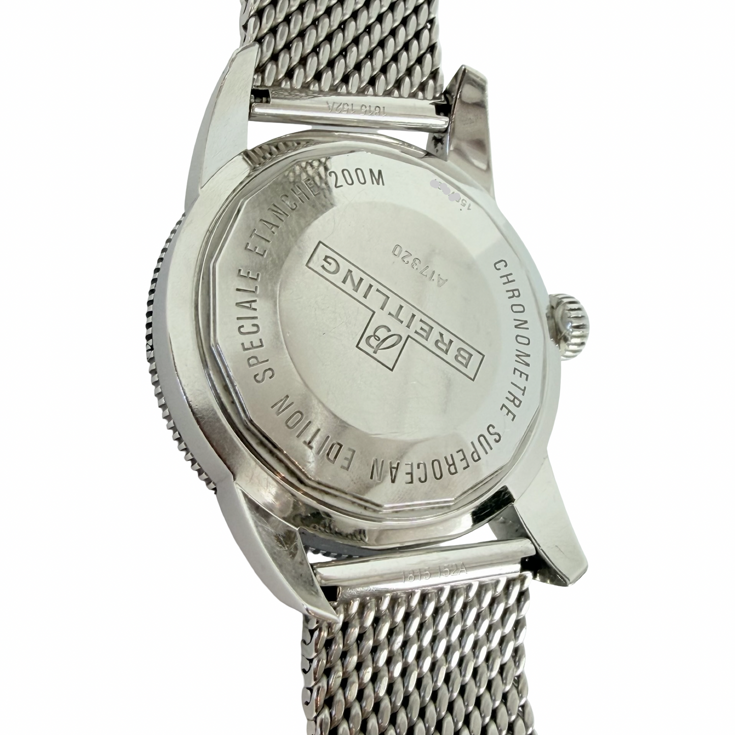 Breitling SuperOcean Heritage 46 Special Edition Blue Dial Stainless Steel Mesh Bracelet A17320