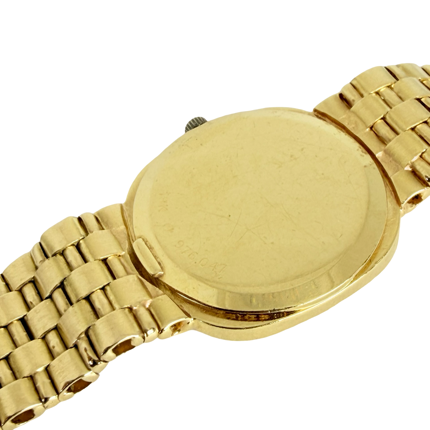 Bucherer Women's Cushion Bark 18K Yellow Gold Quartz with Bark Integrated Bracelet 8325-5