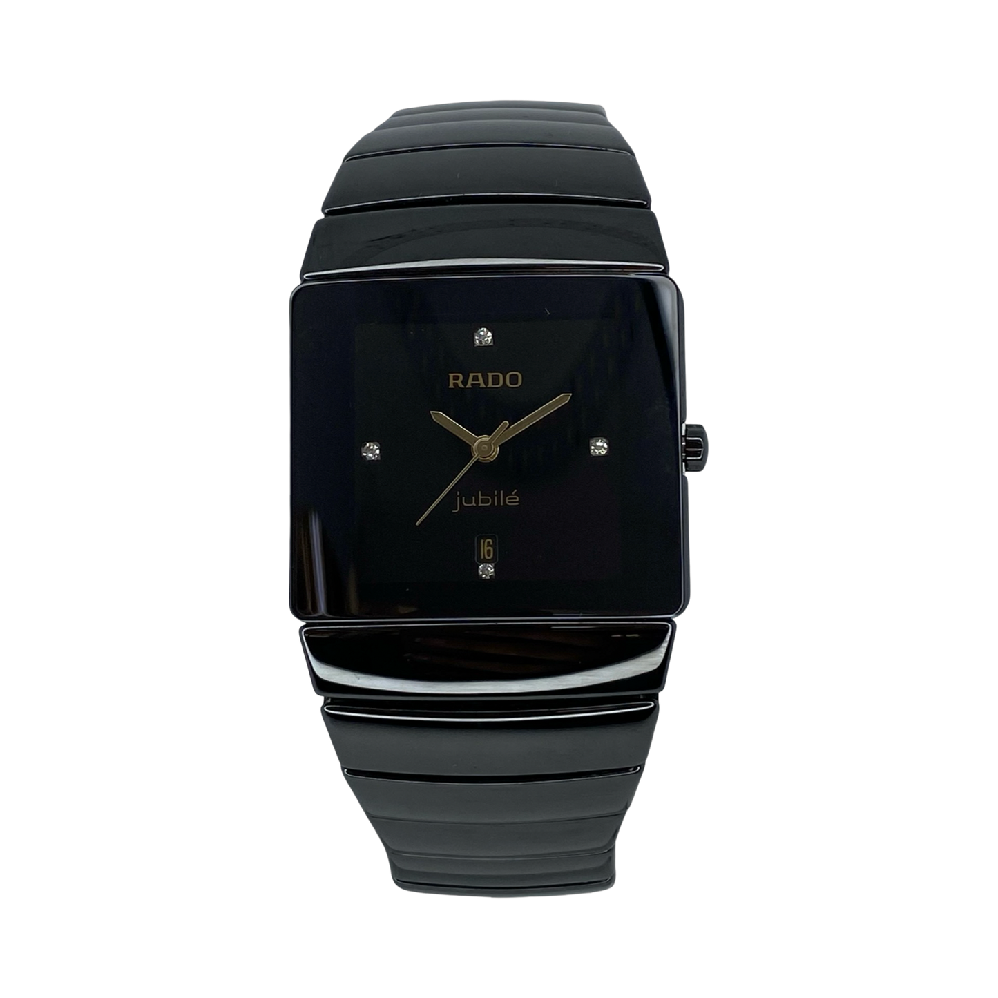 Rado Diastar Sintra Jubilé High-Tech Ceramic 28mm Mid Size Black/ Black Diamond Dial R13336732
