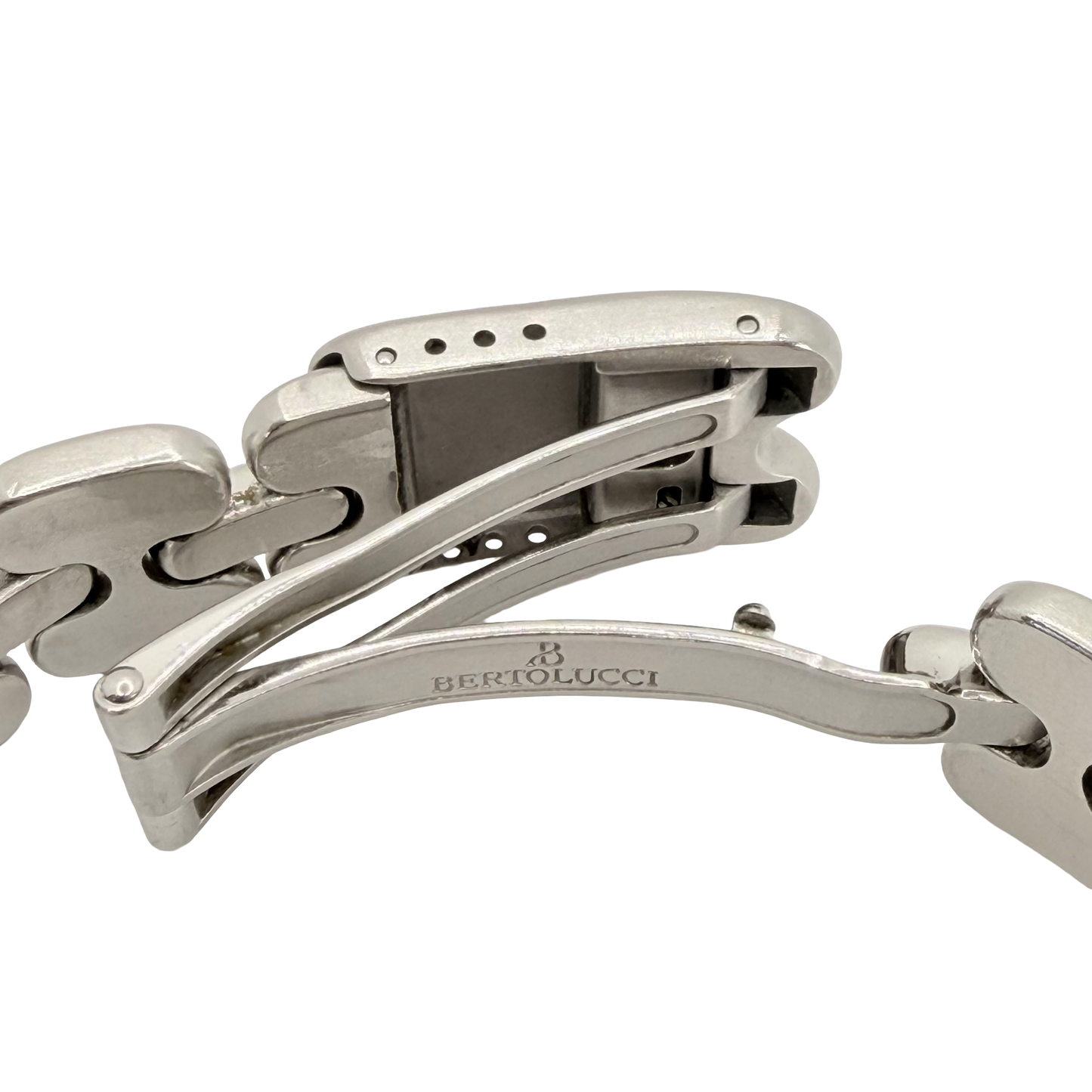 BertoLucci Pulchra Automatic Chronograph 38mm White Dial Steel Bracelet Ref. 664 41-94310