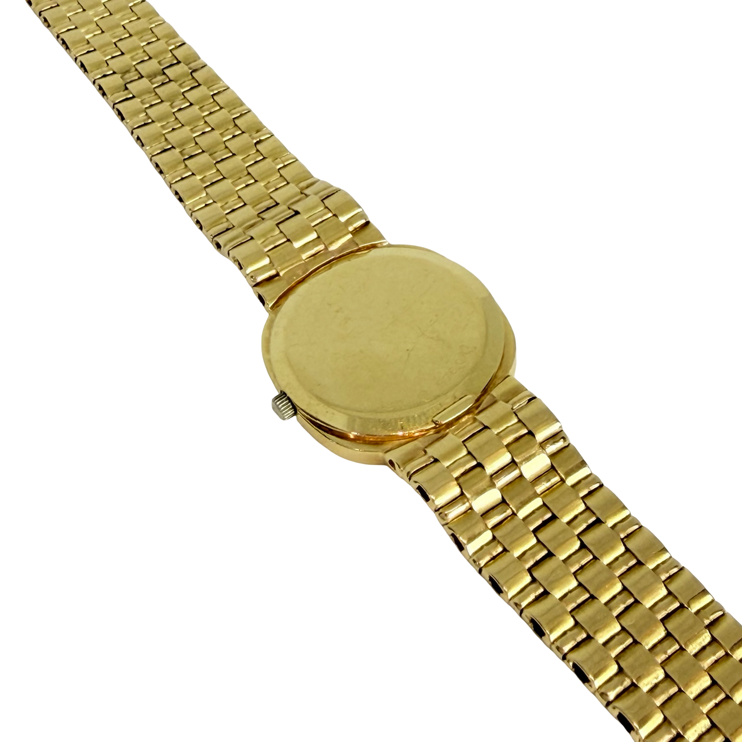 Bucherer Women's Cushion Bark 18K Yellow Gold Quartz with Bark Integrated Bracelet 8325-5