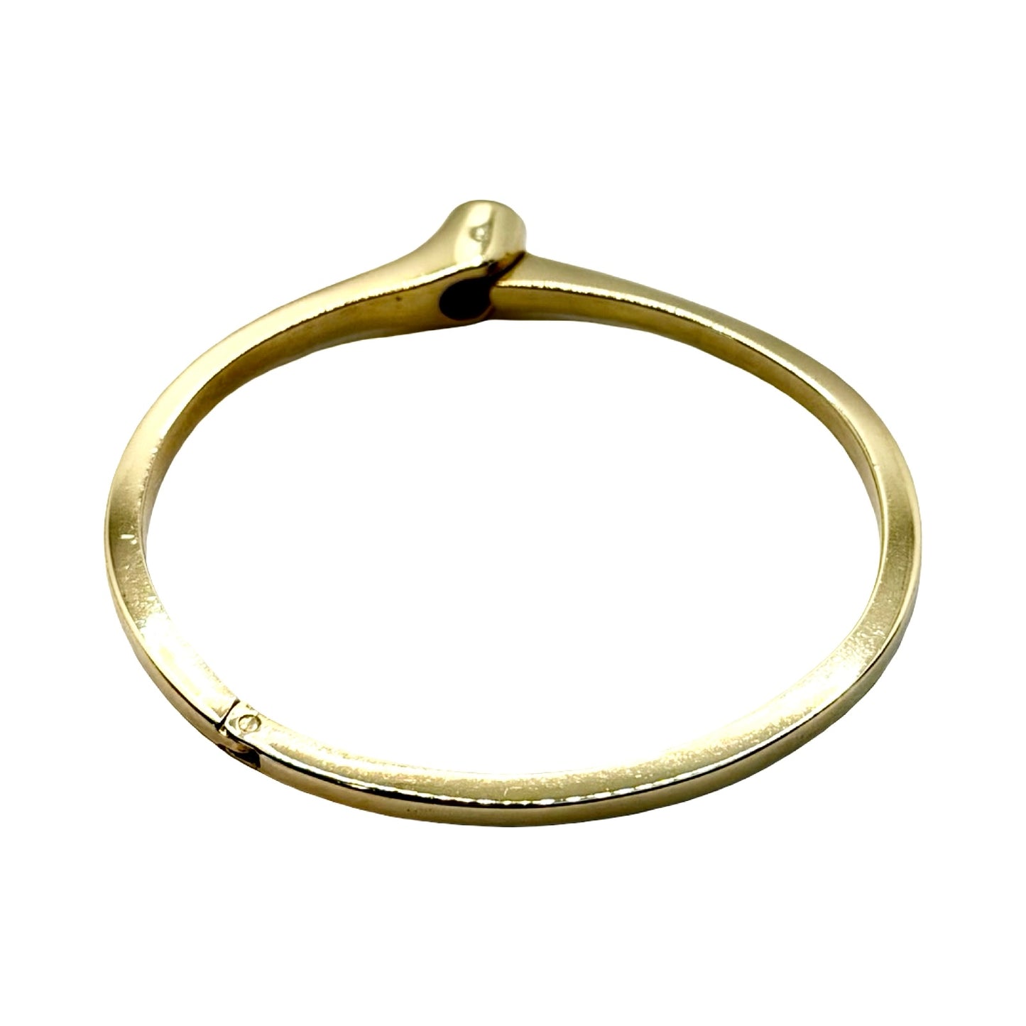 Estate Jewelry 14K Yellow Gold Solitaire Diamond Bangle 1.00 Carat G-H,SI1
