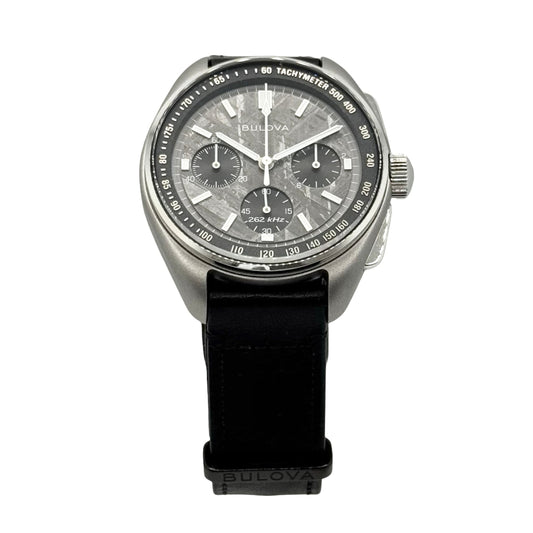 Pre-owned Bulova Archive Series Limited Edition Lunar Pilot Meteorite