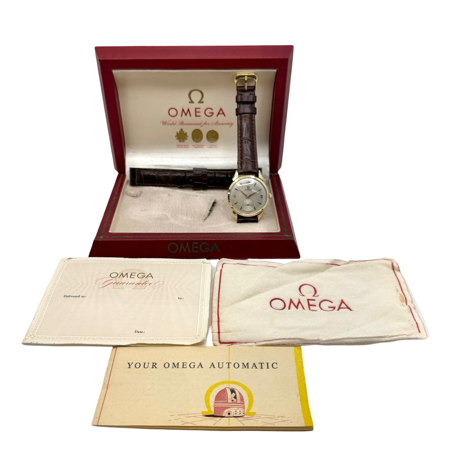 Omega Automatic Bumper Watch Caliber 490 c.1954 Ref.F6516