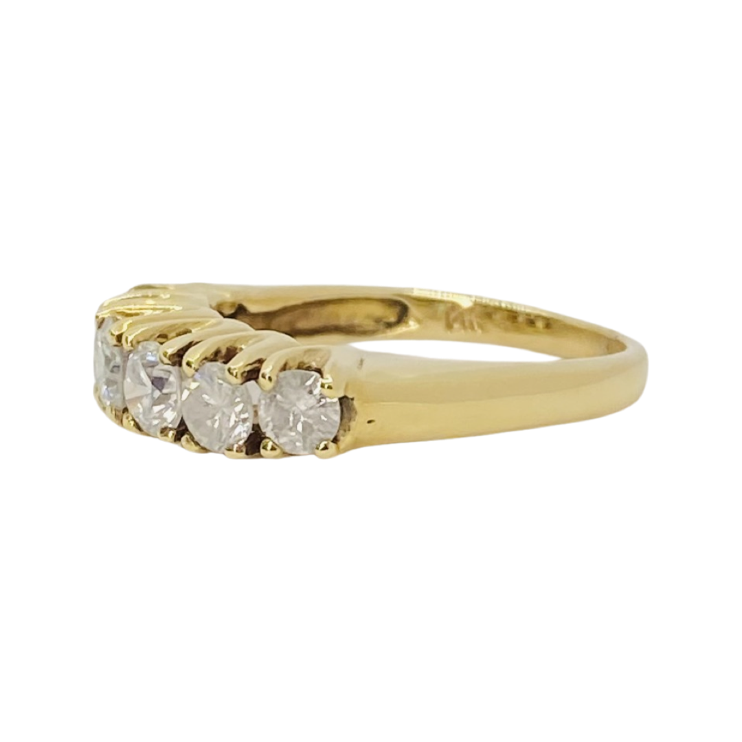 Estate Jewelry 14K Yellow Gold Diamond Band Ring