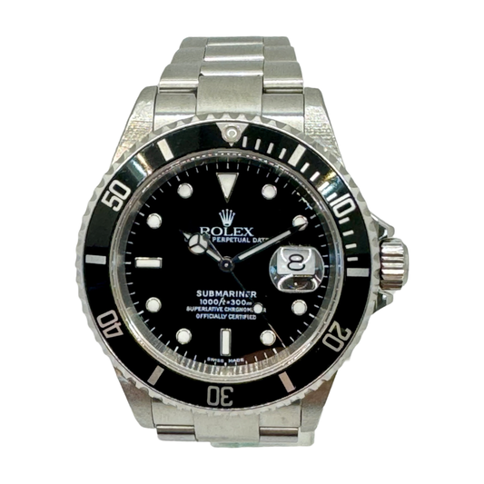 Rolex Submariner Date Black Dial 16610 C.2004