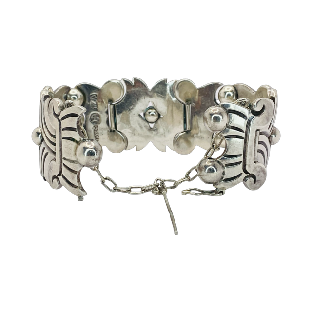 Estate Jewelry Taxco 940 Silver Bracelet