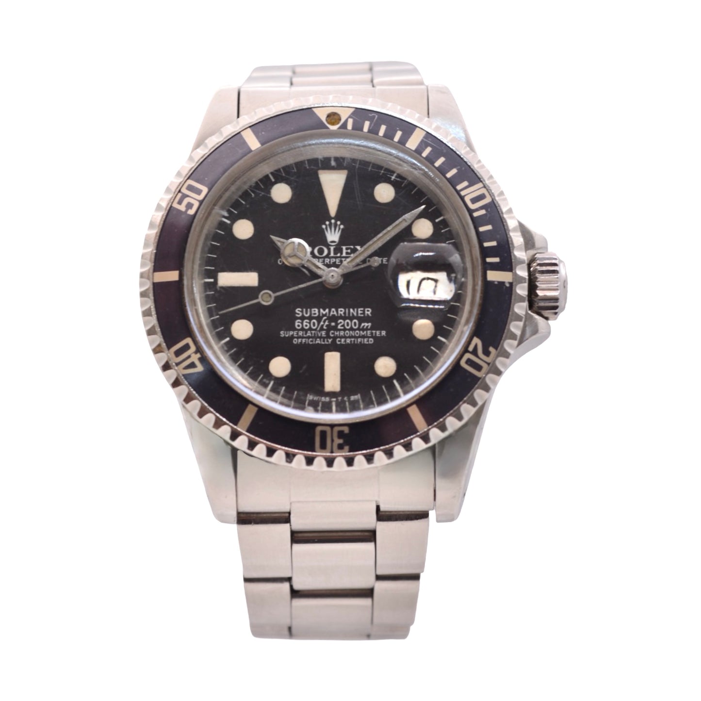 Rolex Submariner Date 40mm Automatic Black Mark 3 Dial Oyster Bracelet Ref 1680
