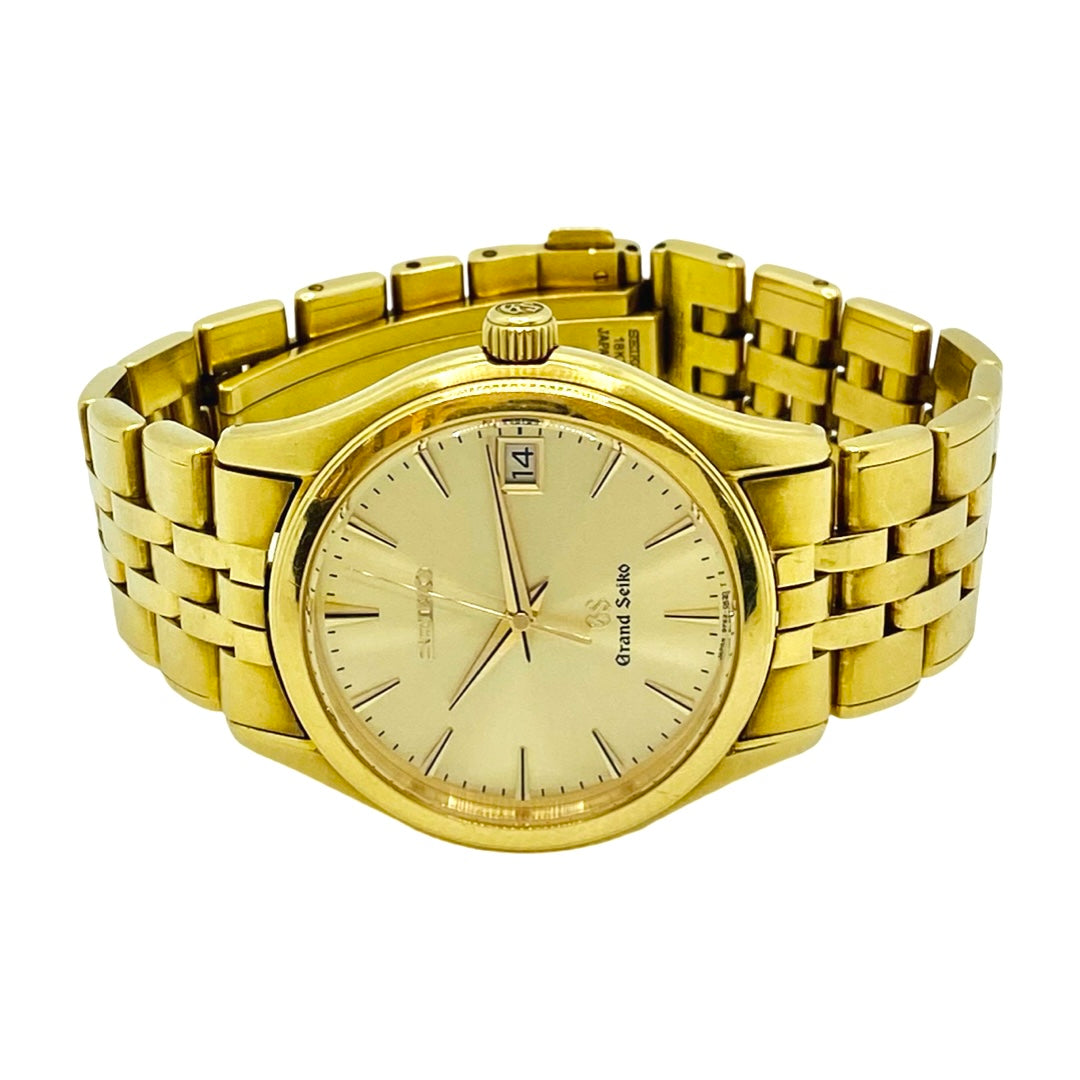 Seiko Grand Seiko GS 18K Gold Quartz Pre-Owned SBGX018