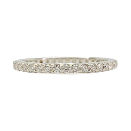 14K White Gold Eternity Diamond Ring