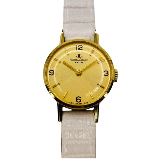 Jaeger LeCoultre Womens 18K Yellow Gold Manual Wind Watch