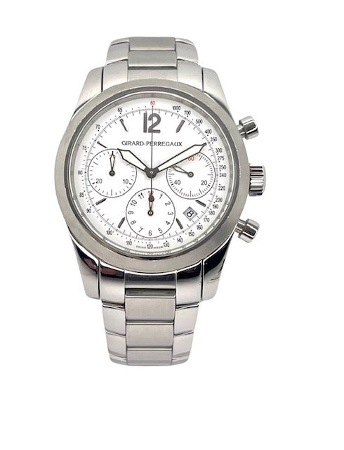 Girard Perregaux Sport Classique Elegance Chronograph White Dial 49560