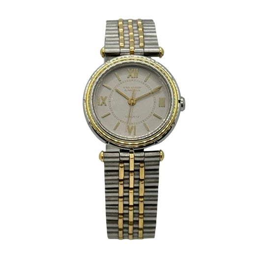 Van Cleef & Arpels La Collection 18K Gold  and Stainless Steel Ladies Quartz Watch 46603