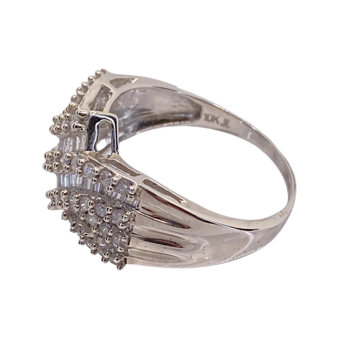 10K White Gold 1.00CT Diamond Ring