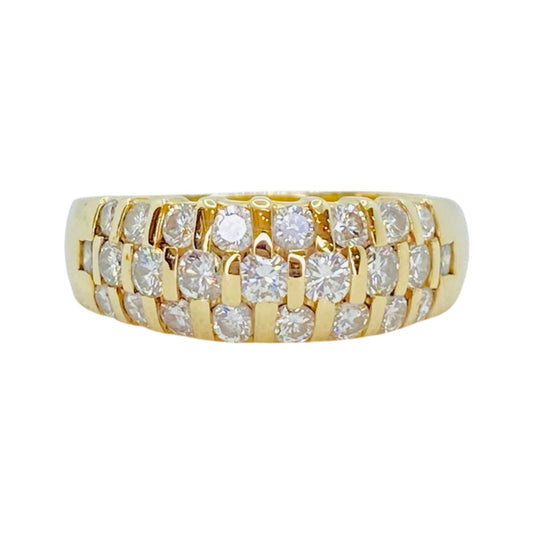Estate Jewelry Womens 14K Yellow Gold Diamond Ring