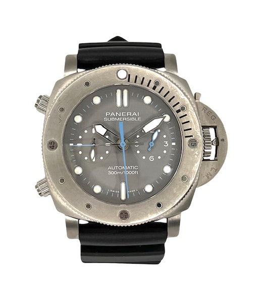 Panerai Submersible Chrono Flyback Jimmy Chin Edition Titanium Grey Dial PAM01207