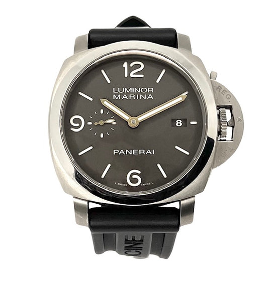 Panerai Luminor Marina 1950 3-Day Rubber/Titanium Black Dial PAM00351