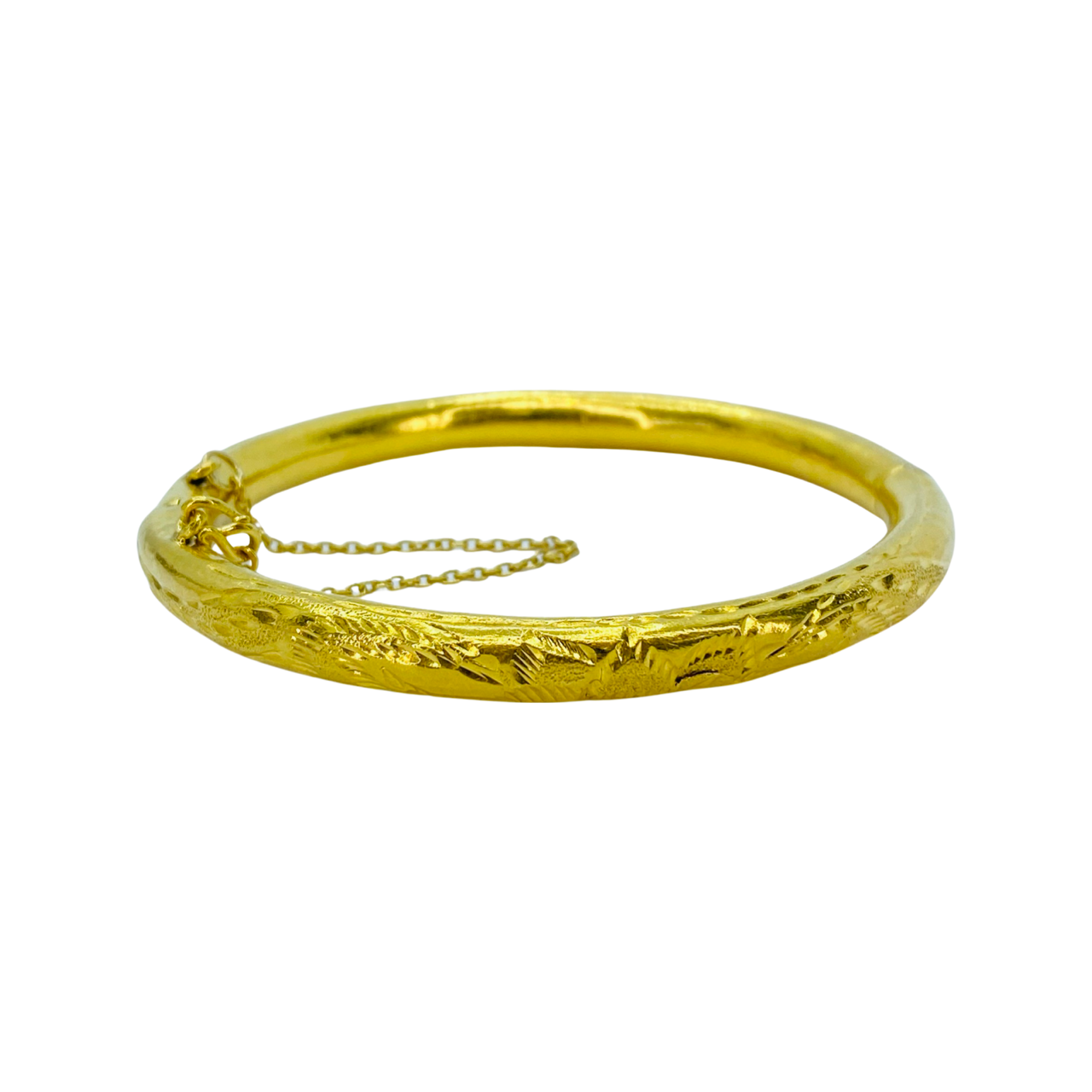 Estate Jewelry 24K Yellow Gold Bangle