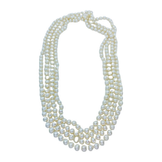 Estate Jewelry Freshwater Pearl 88" Infinity Necklace