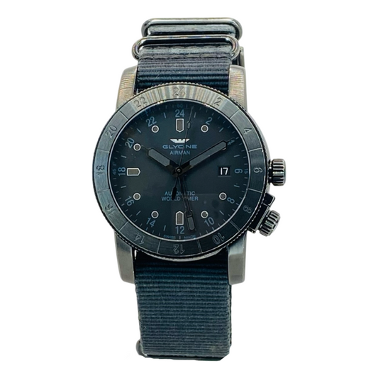 Glycine Airman Contemporary 42 GMT Automatic Black GL0070