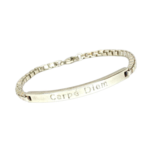 Estate Jewelry Tiffany & Co 925 Silver Venetian Link ID Bracelet