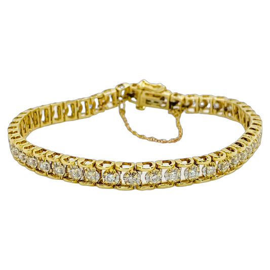 Estate Jewelry 14K Gold Tennis Bracelet