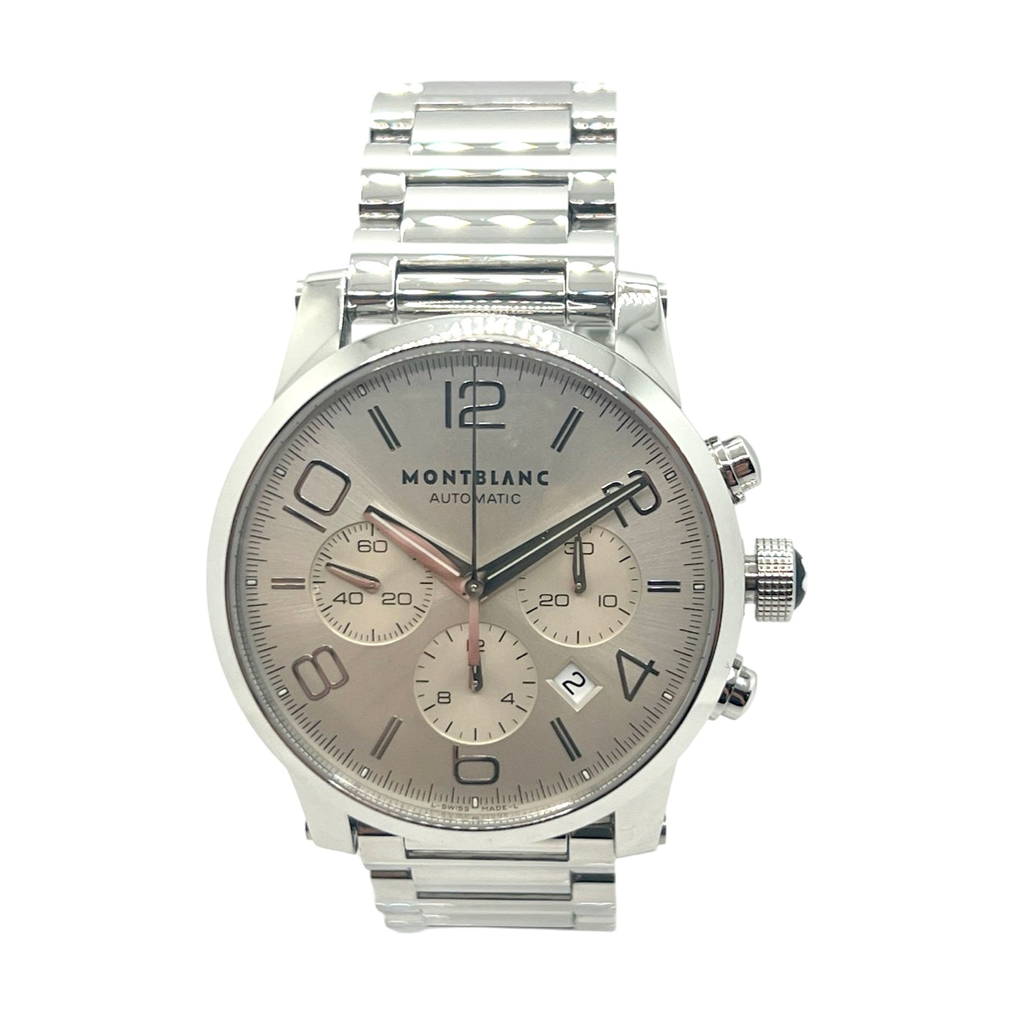 Montblanc Timewalker Automatic Chronograph Silver Dial Stainless Steel Bracelet Ref.7260