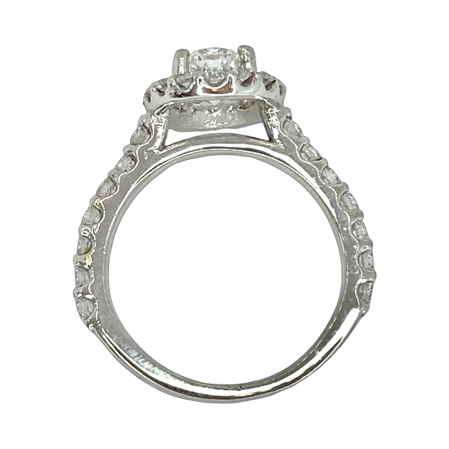 Platinum Oval Diamond Engagement Ring