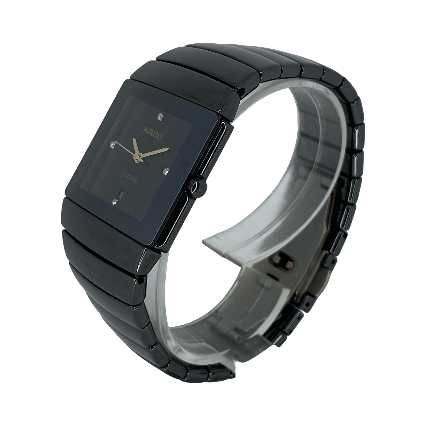 Rado Diastar Sintra Jubilé High-Tech Ceramic 28mm Mid Size Black/ Black Diamond Dial R13336732