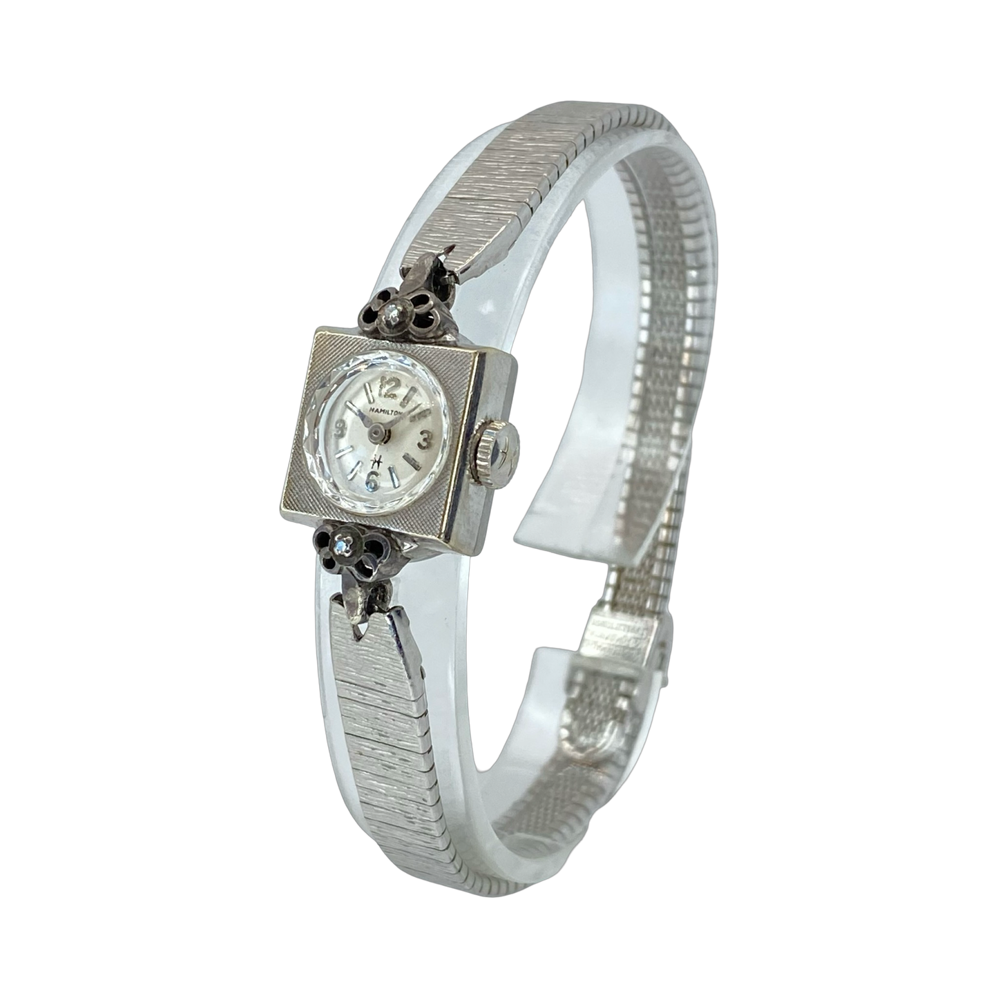 Vintage Hamilton Ladies Manual Wind 10K RGP Bezel Sterling Lugs Ref.26346