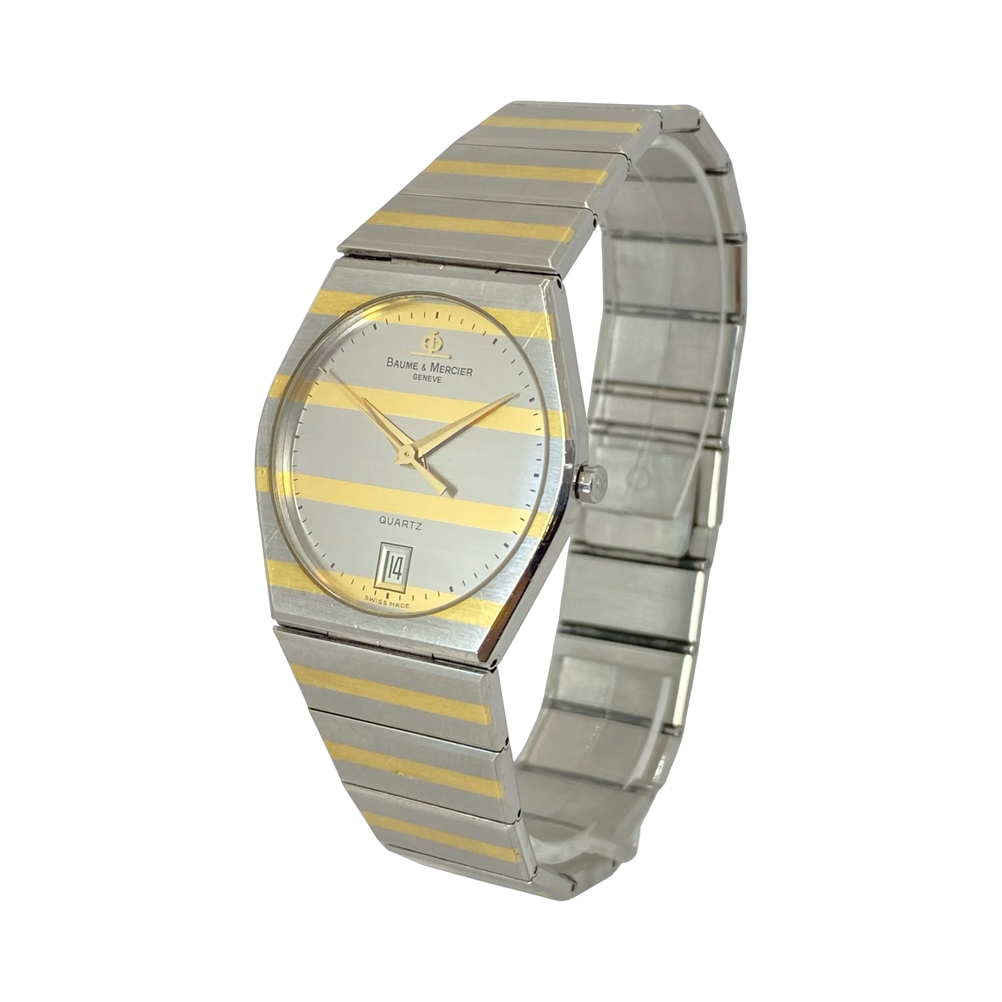 Baume & Mercier Classique Monte Carlo "Zebra" Quartz Gold/Silver Tone Stainless Steel 5123.038