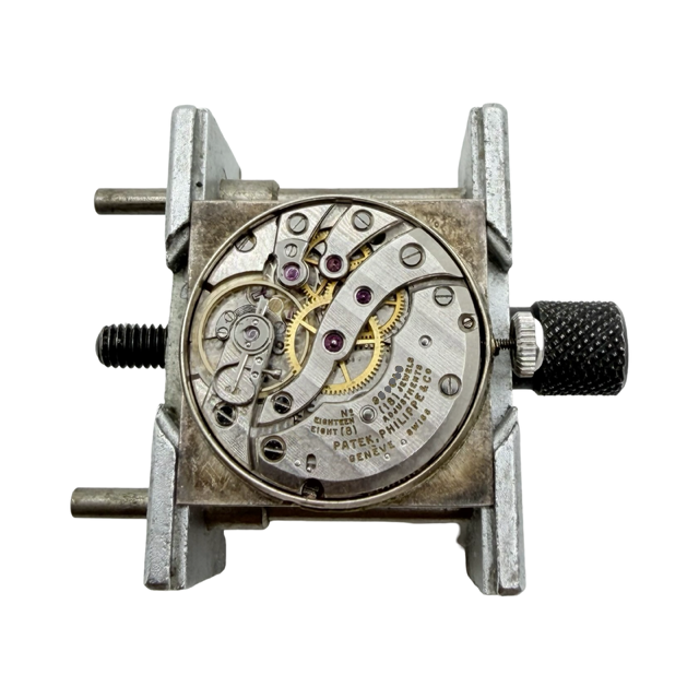 Patek Philippe Vintage Mechanical Manual Wind 27mm  Square Silver Dial Stainless Steel Ref 1432