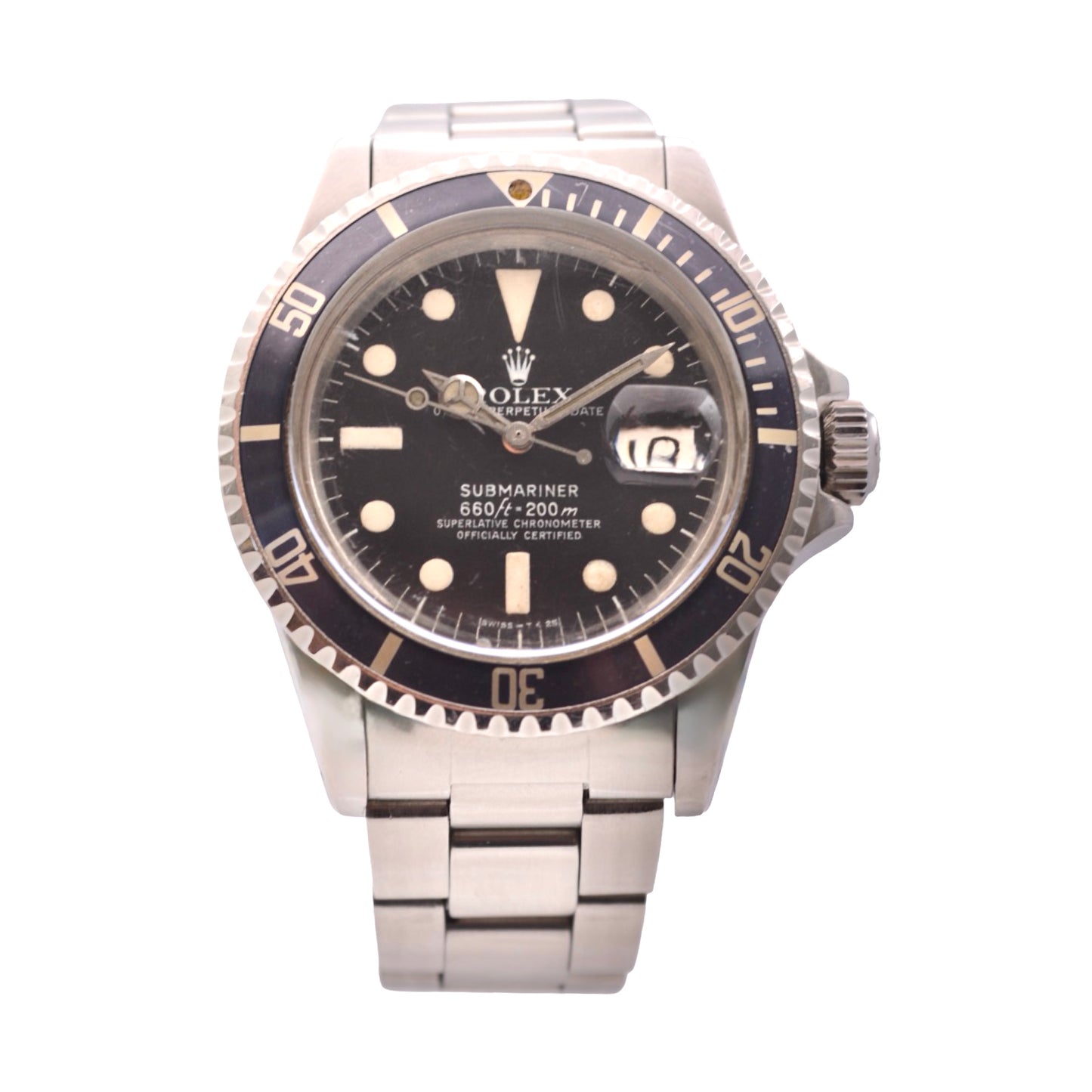 Rolex Submariner Date 40mm Automatic Black Mark 3 Dial Oyster Bracelet Ref 1680