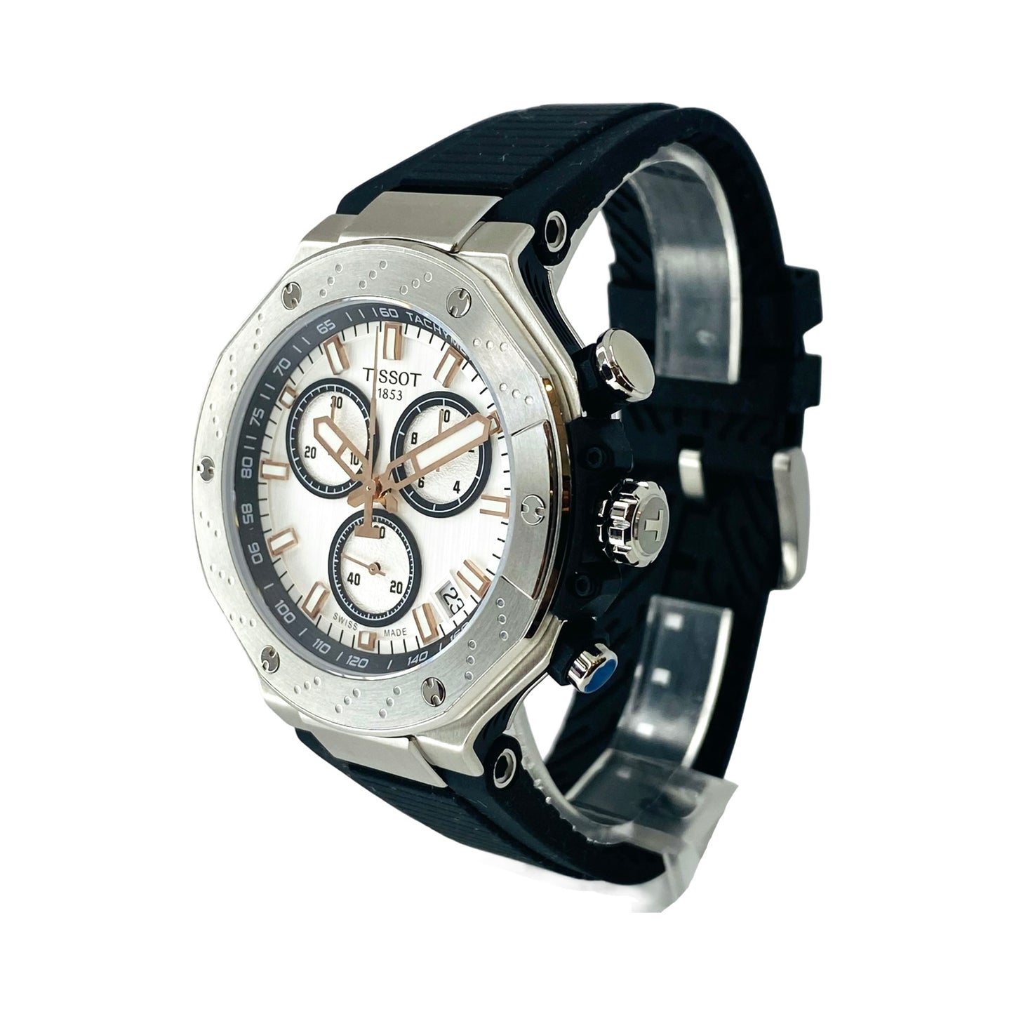 Tissot T-Race Chronograph White Dial Black Strap T141.417.17.011.00