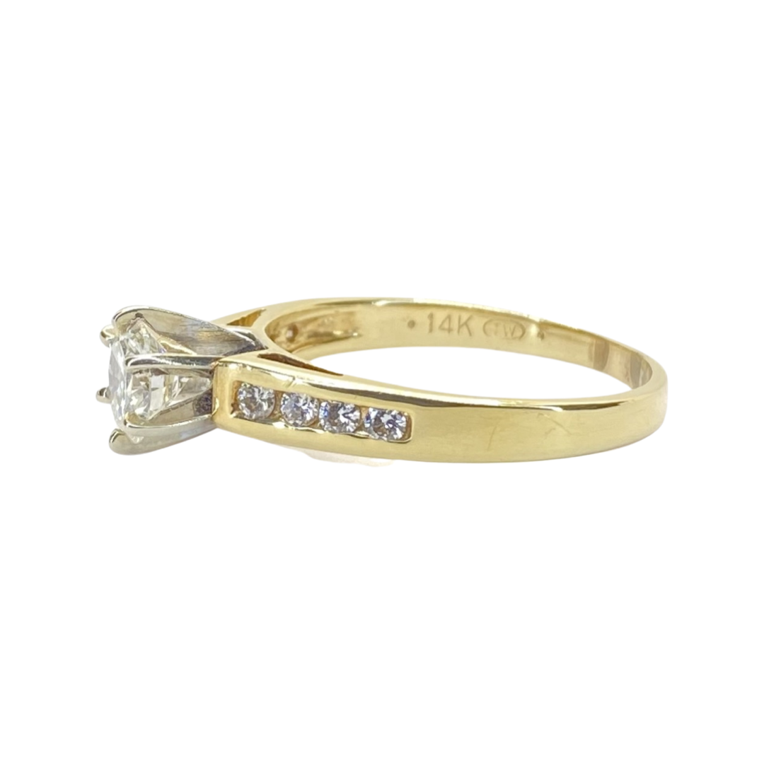 14K Yellow Gold Diamond Ring