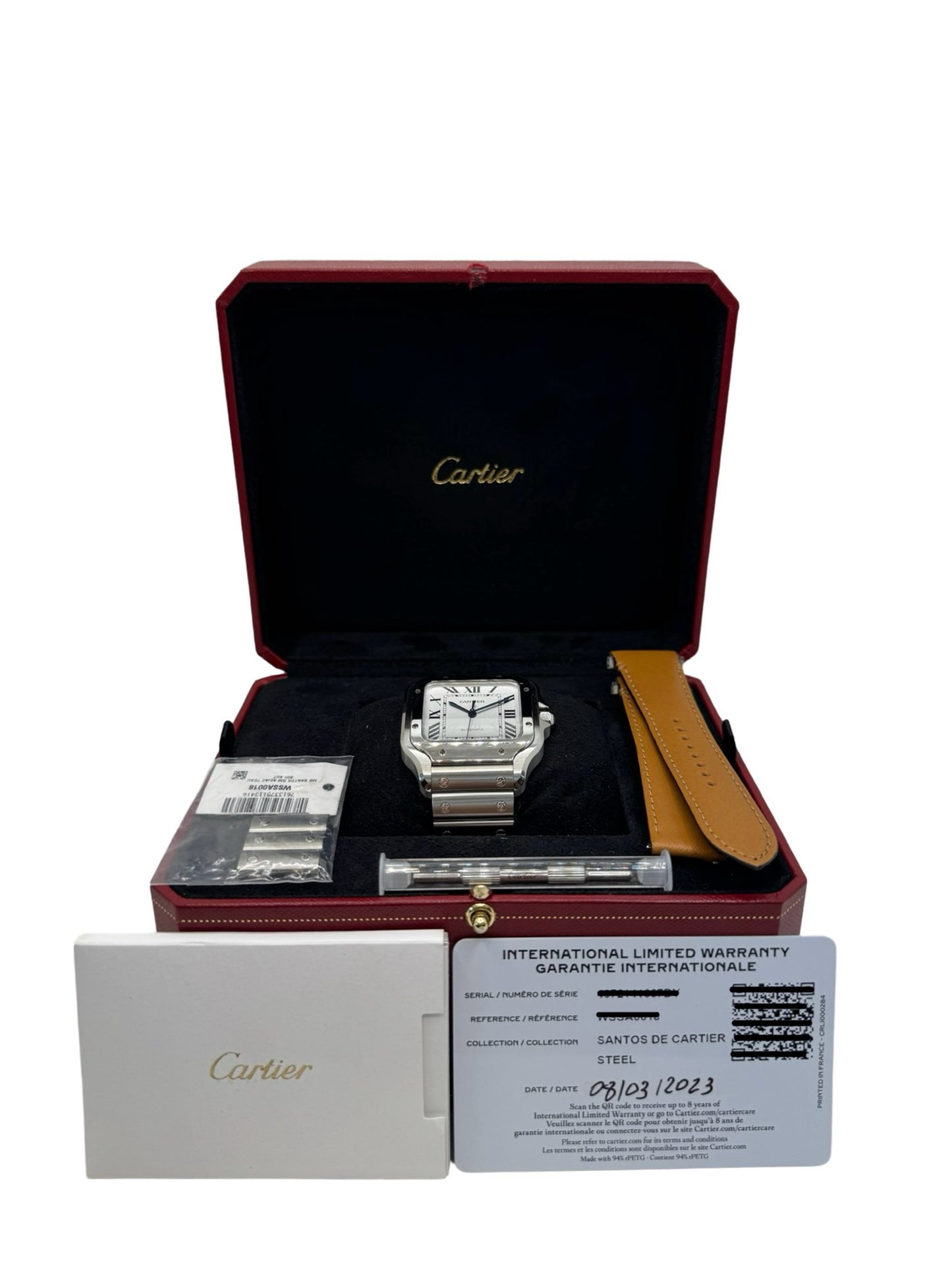 Cartier Santos XL Automatic Stainlesss Steel Silver Dial WSSA0018