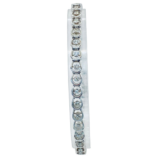 Estate Jewelry 14K White Gold Tennis Bracelet