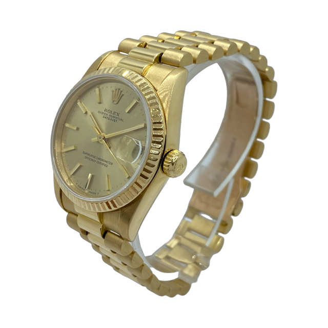 Rolex Oyster Perpetual Datejust 31 18K Gold Case and Presidential Bracelet C.1985 Ref.68278