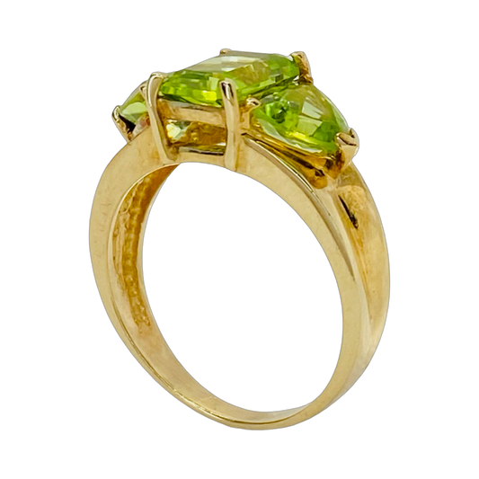 Estate Jewelry 10K Yellow Gold Peridot Ring