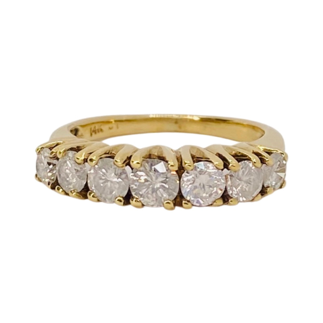 Estate Jewelry 14K Yellow Gold Diamond Band Ring