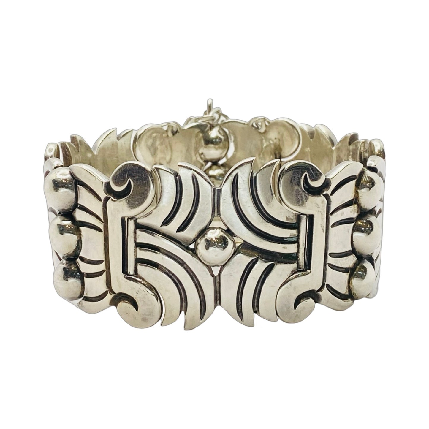 Estate Jewelry Taxco 940 Silver Bracelet