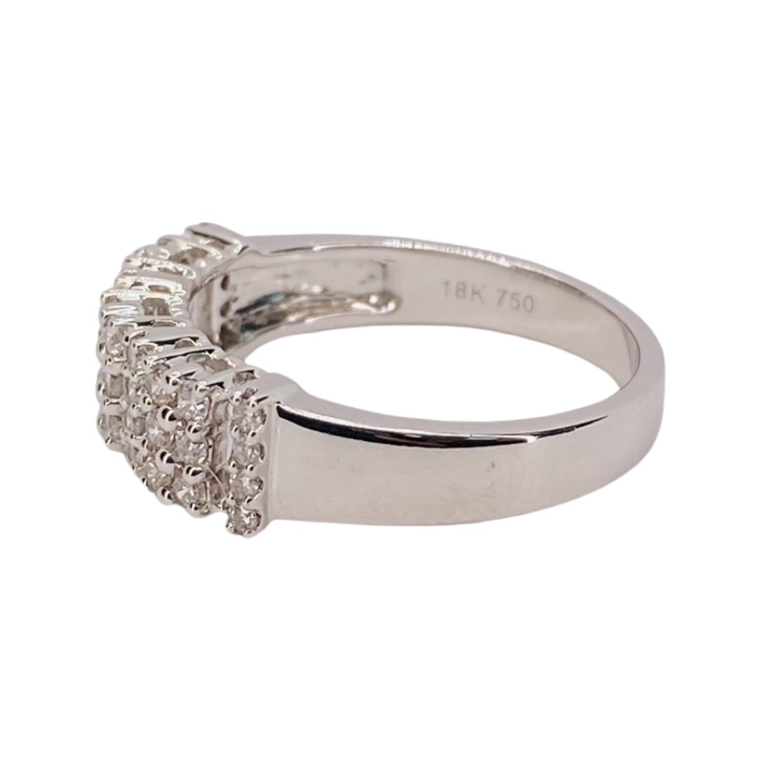 18K White Gold Diamond Ring