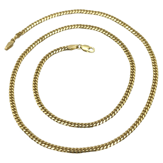 Estate Jewelry 14K Yellow Gold Miami Cuban Chain