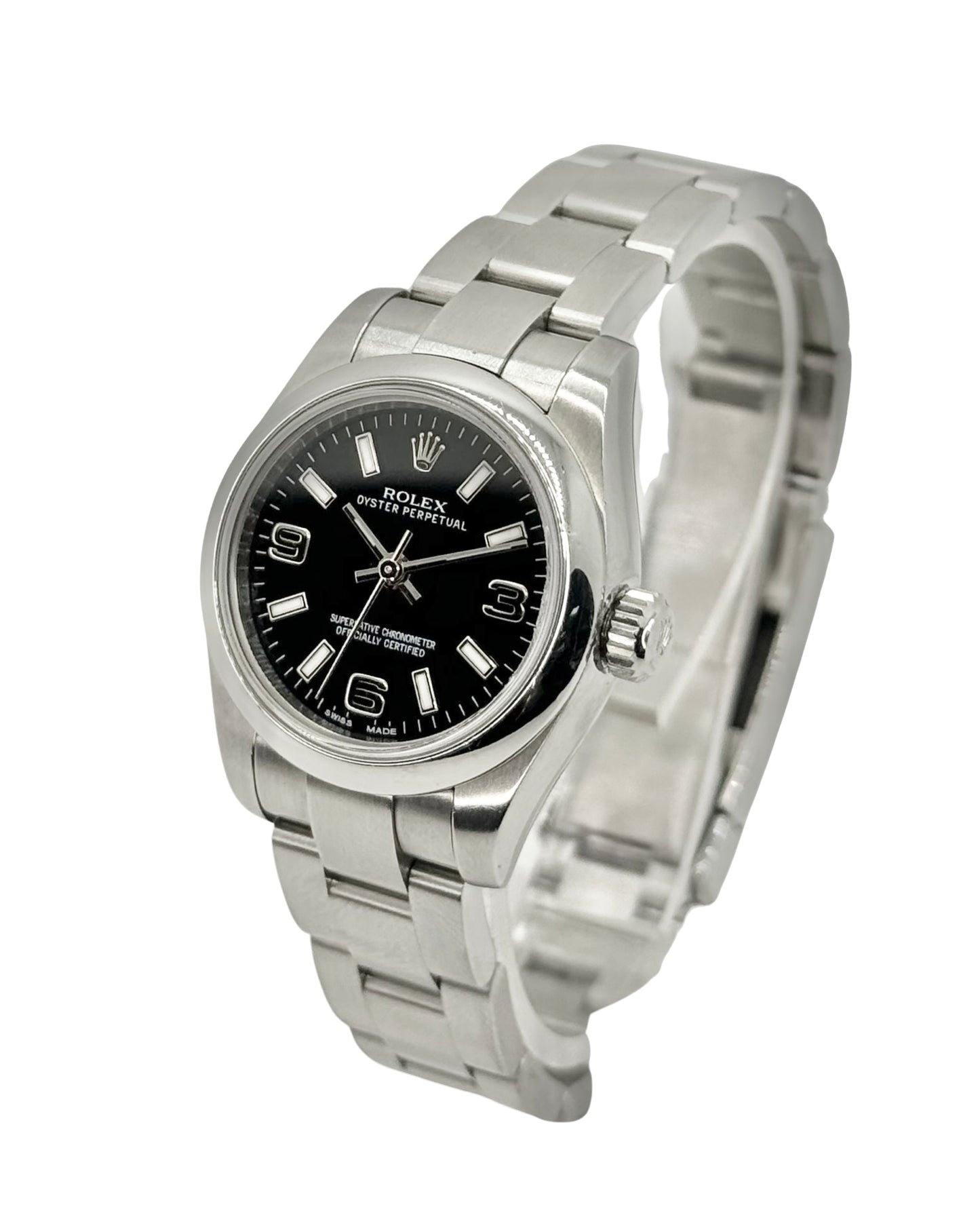 Rolex Oyster Perpetual 26mm Black Dial No Date 176200