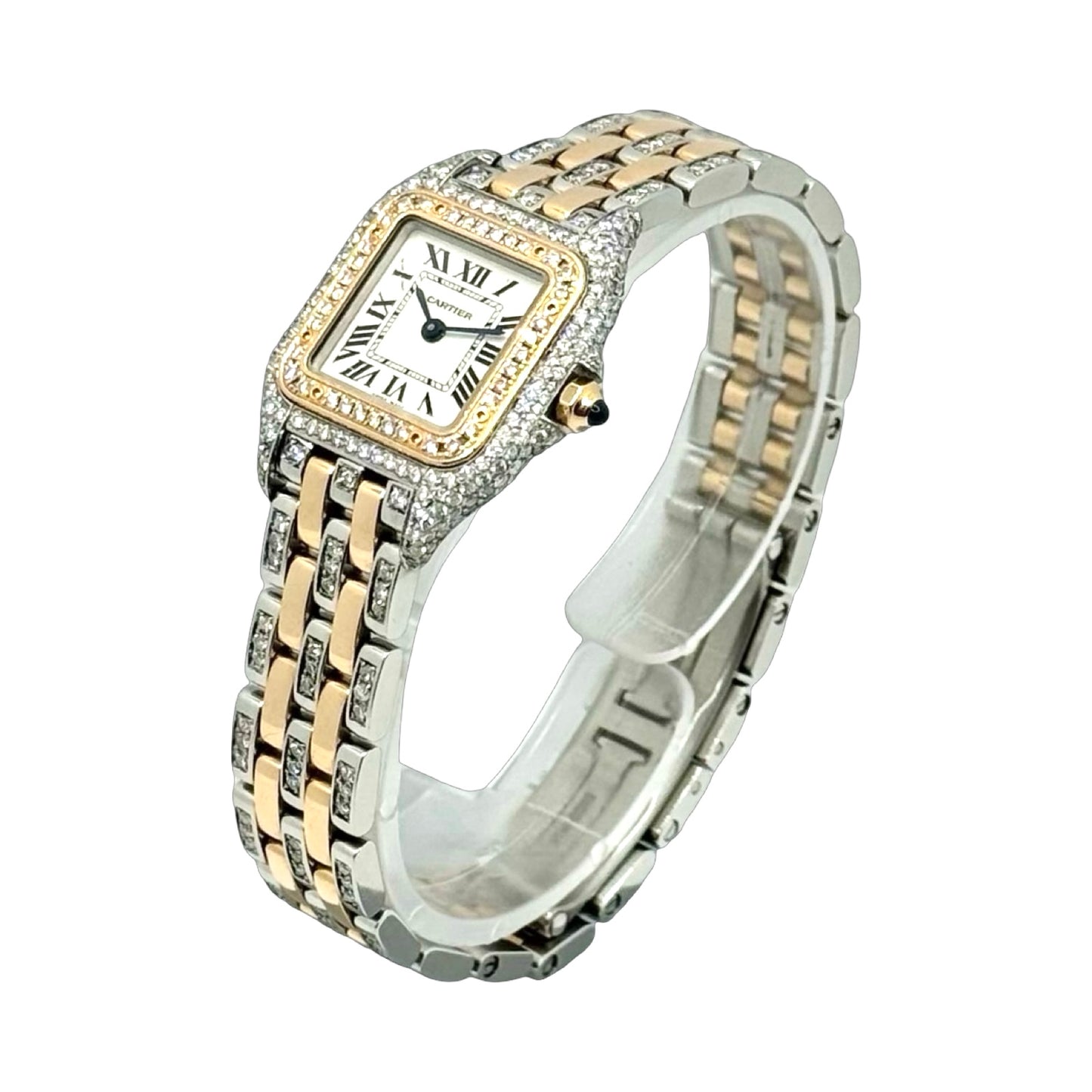 Cartier Panthère De Cartier Small Model 22mm 18K Rose Gold and Stainless Steel W3PN0009/ 4120