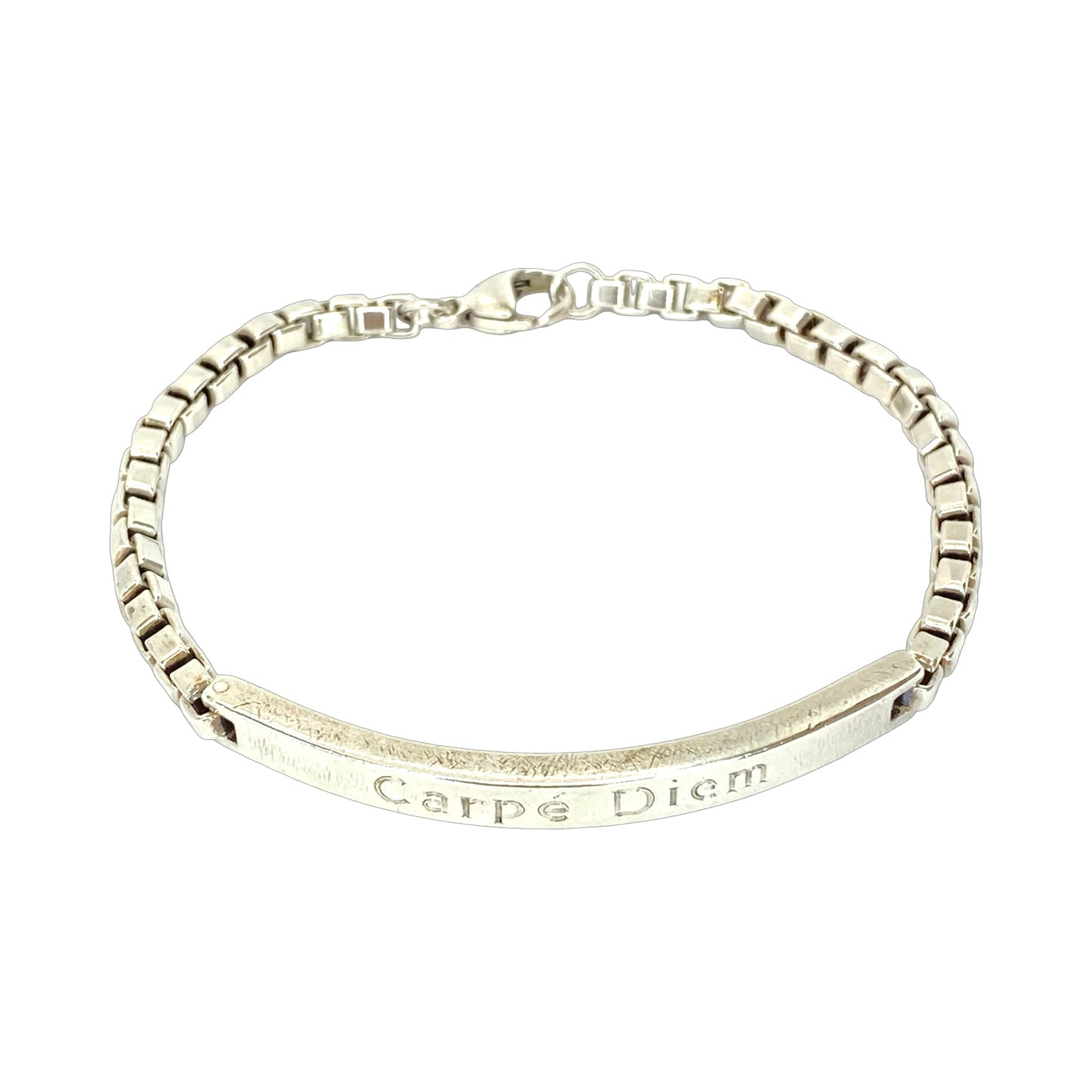 Estate Jewelry Tiffany & Co 925 Silver Venetian Link ID Bracelet