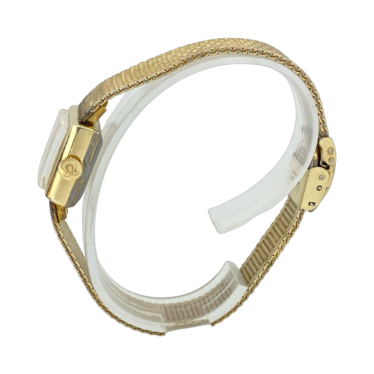 Omega Vintage Ladymatic Square 10K Goldfilled Champagne Dial SS-5329